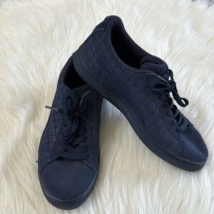 Puma Suede On Suede Classic Navy Blue Boys Sneakers 5.5